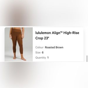 Lululemon align high rise 23
